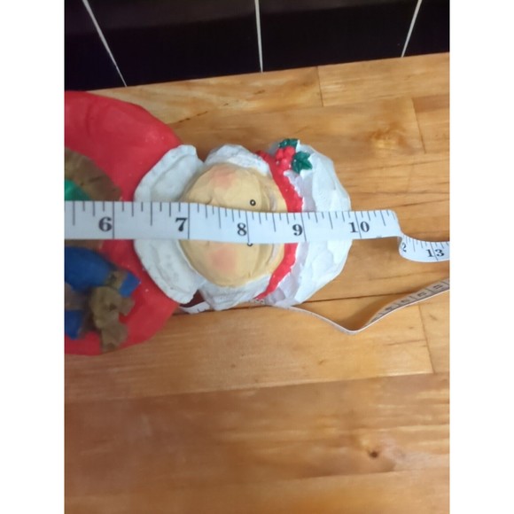 Holiday Collection Carved Look Mrs Santa Figurine World Bazaars 10" - Picture 8 of 8